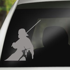 Darth Vader Decal, Luke Skywalker Decal, Star Wars Decal, Sith Lord Decal, Empire Decal, Dark Side Decal