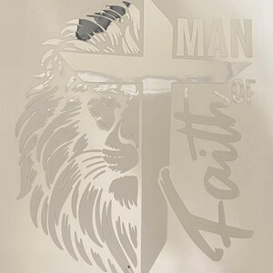 Man of Faith Decal, Christian Decal, God Car Decal, Forgiven Car Decal ...