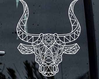 Taurus Zodiac Decal, Taurus Sticker, Zodiac Decal, Zodiac Sticker, Vinyl Decal, Car Decal, Taurus Gift, Pagan Decal, Zodiac