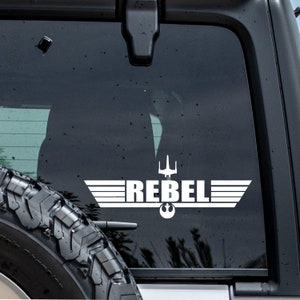 Star Wars Rebel Decal, Rebel Alliance Decal, Star Wars Decal, Star Wars Car Decal, Rebel Alliance Sticker, Star Wars