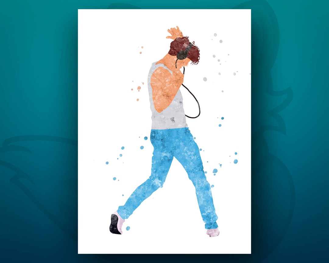 Minimalist Watercolour, Footloose, Art Print, Film Print, Movie Art