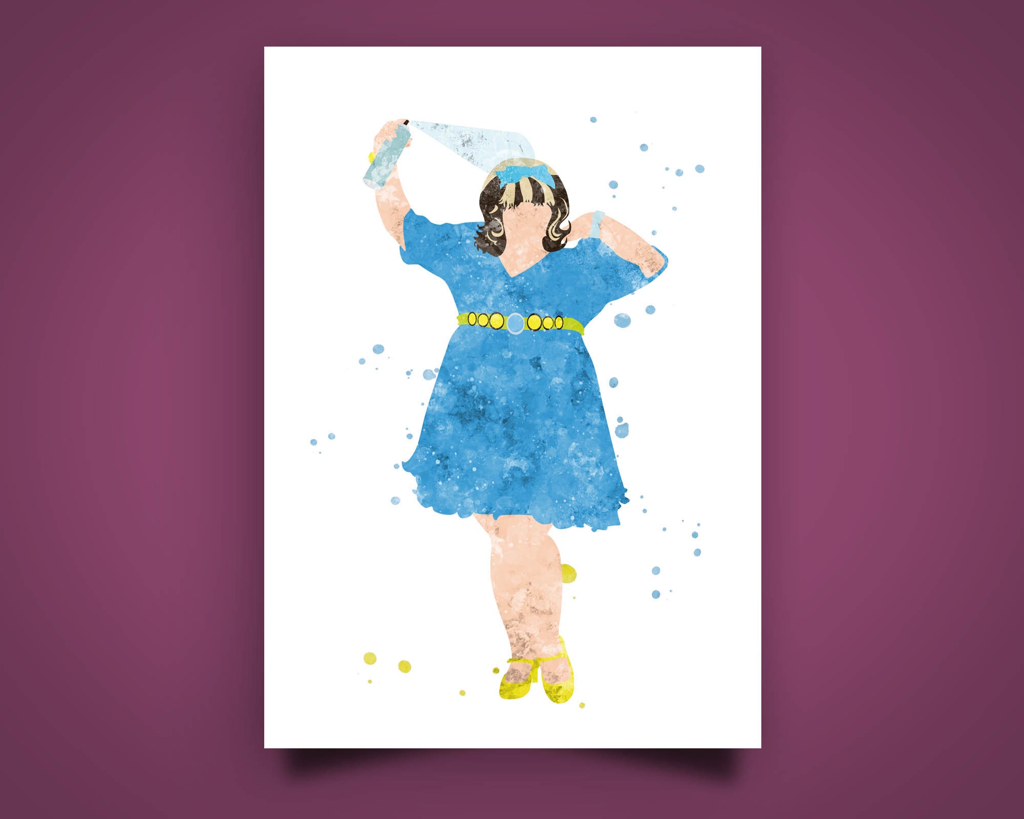 Hairspray, Musical, Broadway, Musical Poster, Poster, Musical Print, Watercolor, Gift Idea,  Home Living, Wall Decor, Birthday Gift