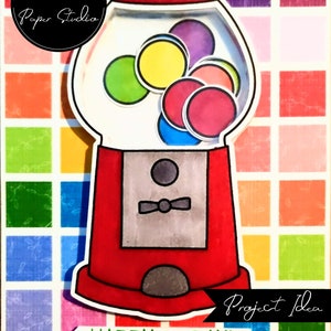 Gumball Machine Digital Printable Stamps and SVG Files - Instant ...