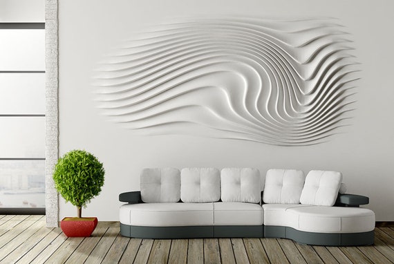 3D Design Art / Pannelli murali decorativi 3D / Rilievo Yin Yang