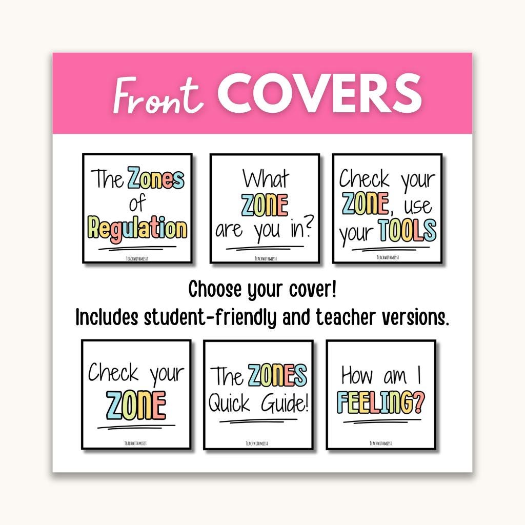 The Zones of Regulation Lanyard Cards | Self-regulation Tools ...
