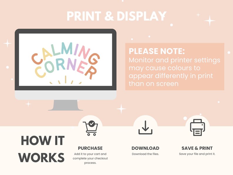 Calming Corner Poster: Classroom Safe Place Art (digital Download) - Etsy