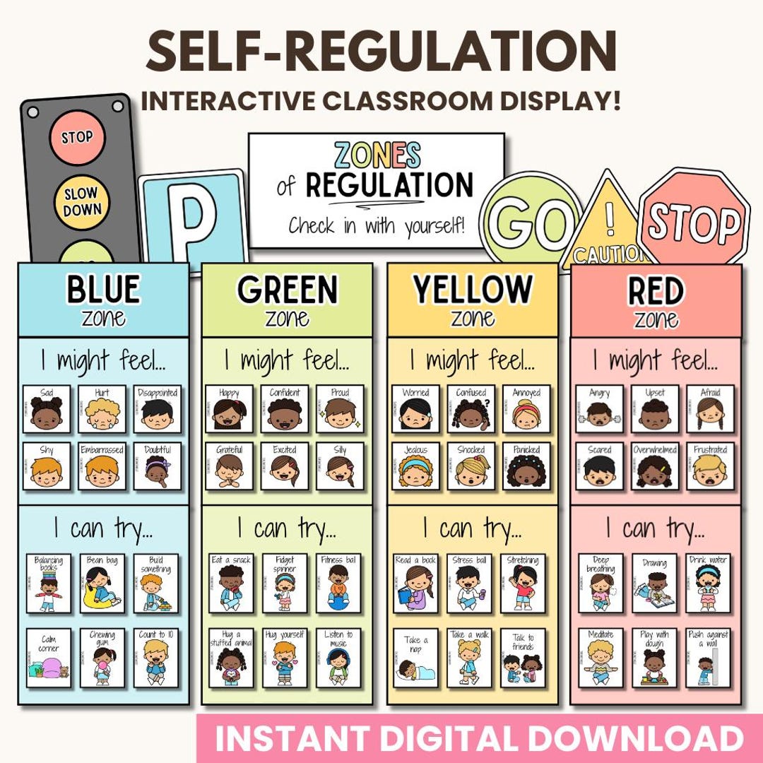 Self-regulation Interactive Classroom Display | Classroom Self ...