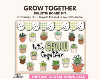 Growth Mindset Bulletin Board Kit: Classroom Decor (Digital Download