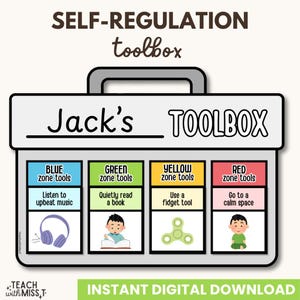 Self-Regulation Toolbox for Kids | Coping Skills & School Counselling Resource