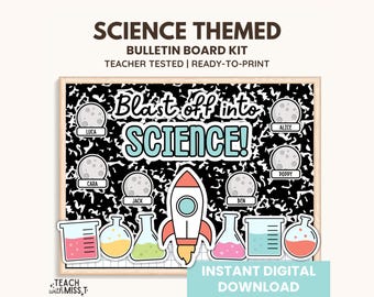 Science Bulletin Board Kit: Classroom Door Display (Digital Download)
