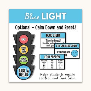 SEL Classroom Traffic Lights: Behavior Management Visuals (digital ...