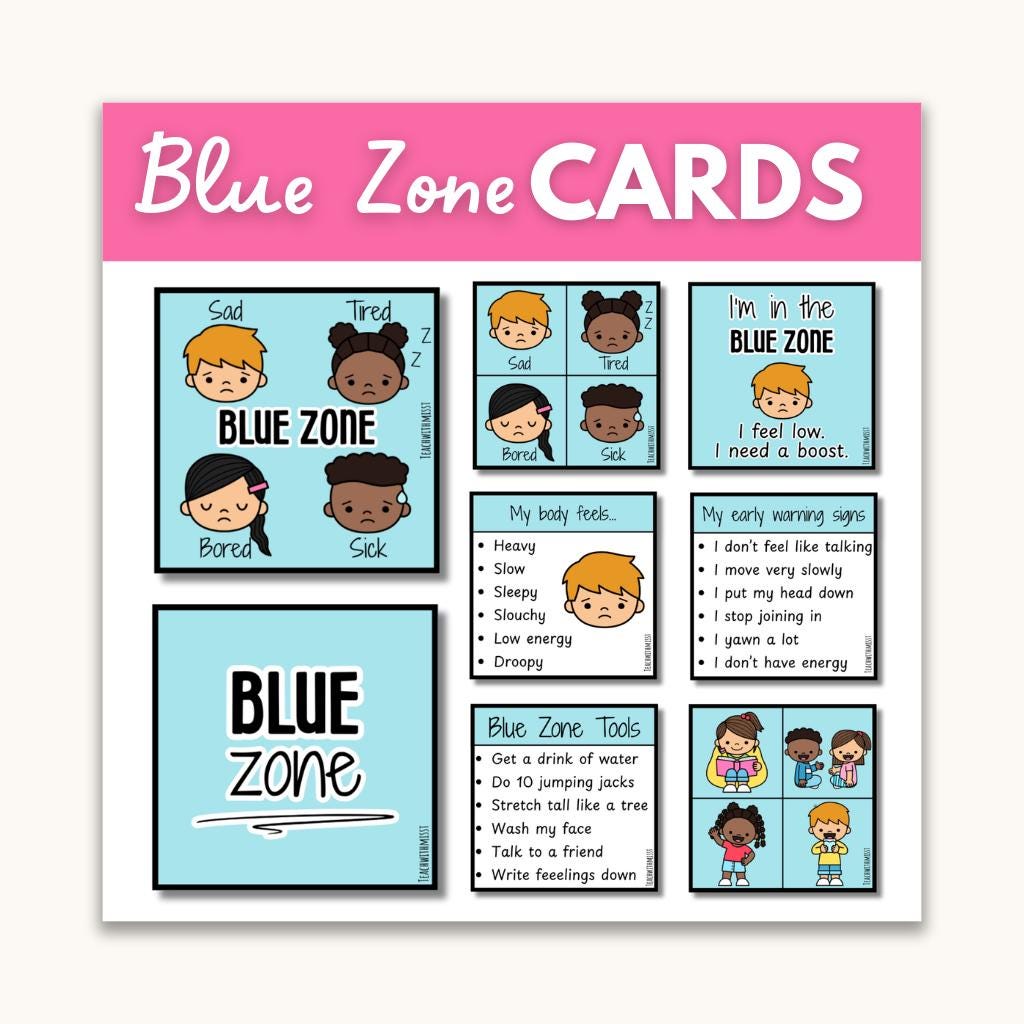 The Zones of Regulation Lanyard Cards | Self-regulation Tools ...