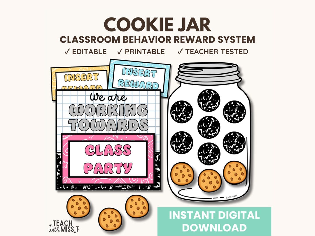 Cookie Jar Classroom Behavior System: Printable Incentive Chart ...
