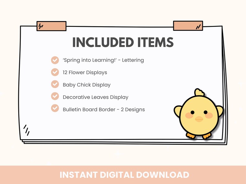 Spring Easter Bulletin Board Kit: Classroom Decor (digital Download) - Etsy