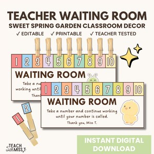 Sweet Spring Garden Classroom Decor | Teacher Waiting Room | Classroom Management | Teaching Resources | Classroom Organization