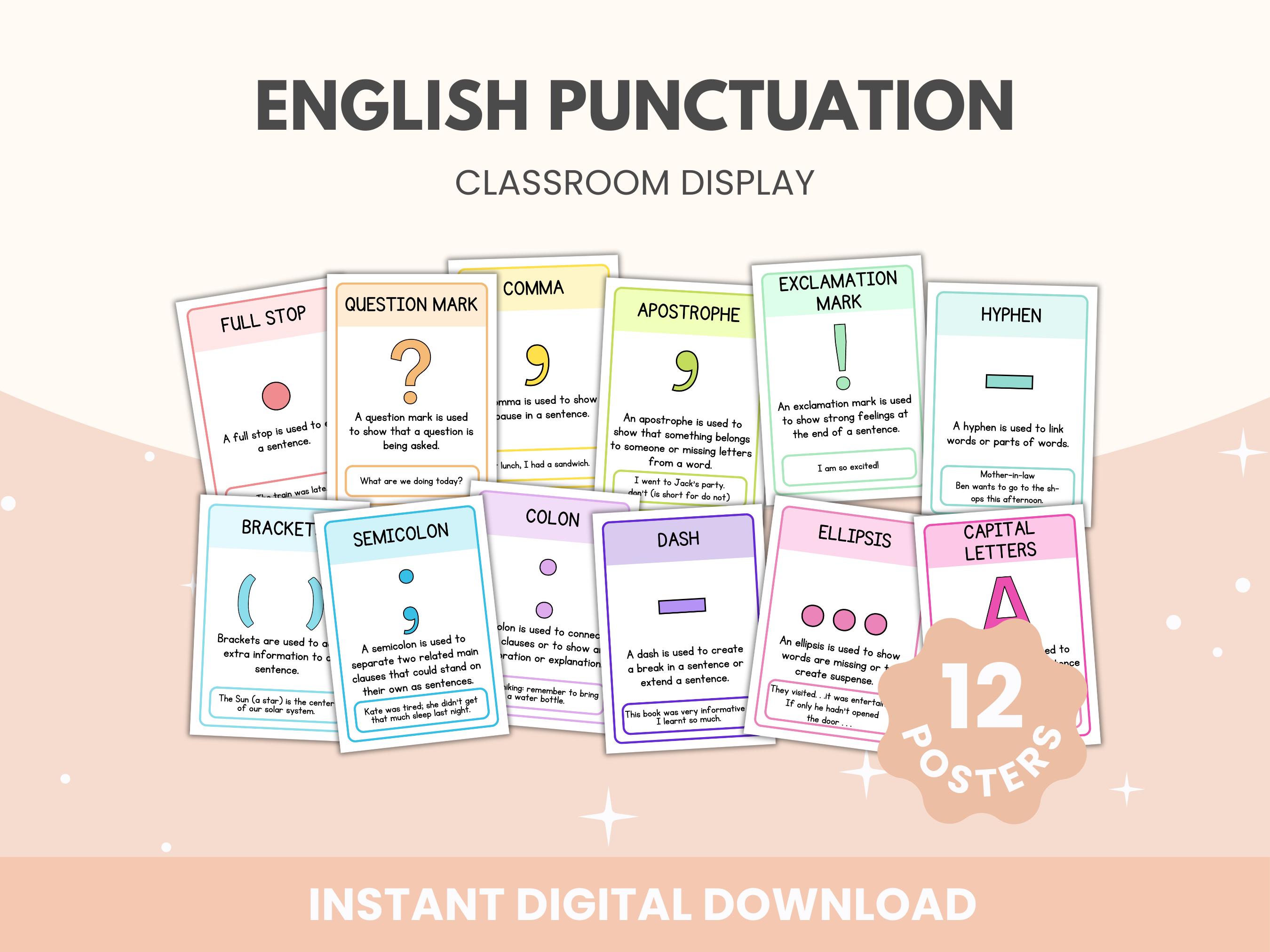 Pictures Related To Punctuation