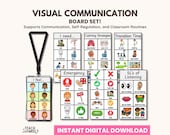 Essential Visual Communication Boards | Classroom Management Lanyard Cards | ACC Lanyard | Classroom Visuals (Digital Download)