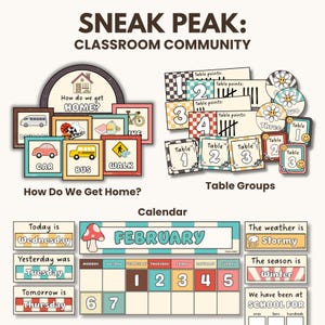 Groovy Retro Classroom Decor Bundle | Editable Classroom Printables ...