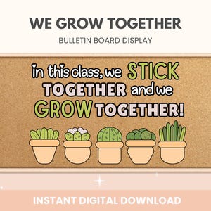 Cactus Classroom Bulletin Board Display: Succulent Theme (Digital Download)