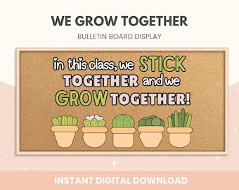 Cactus Classroom Bulletin Board Display: Succulent Theme (Digital Download)