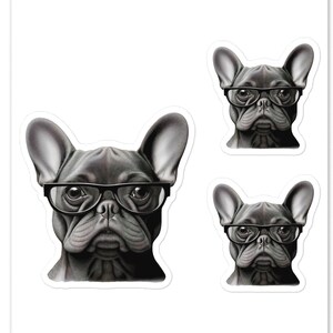 Leuke sticker vaderschap Frenchie, cadeau voor Franse bulldog vaders huisdier ouders, Vaderdag, dierenliefhebber huisdiereigenaar, trainer hondenoppas