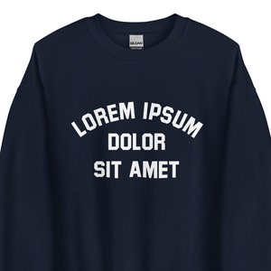 Lorem Ipsum Dolor Sit Amet - Funny Graphic Designer Web UX UI  Gift - Web Design Saying - Cool Typography - Latin Joke - Unisex Sweatshirt