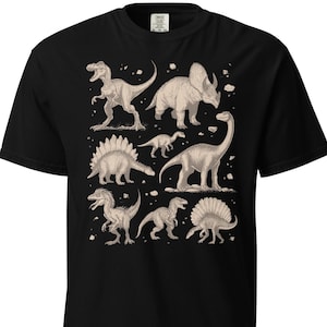 Comfort Colors® Paleontology Dinosaur Nerdy Fossils Vintage Graphic Natural History Fans Unisex Garment-Dyed Heavyweight t-shirt