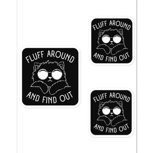 Fluff Around e scopri divertenti e umoristiche buffonate di gatti per tutti, regalo per donne, ragazze, amanti dei gatti, per festeggiare i compleanni, giornate di divertimento informale