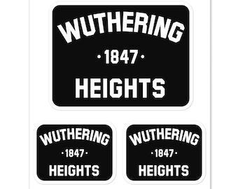 Wuthering Heights Iconic Sticker Emily Bronte's Masterpiece Ideal Present for Literary Enthusiasts Book Clubs or Bookish Reading Occasions