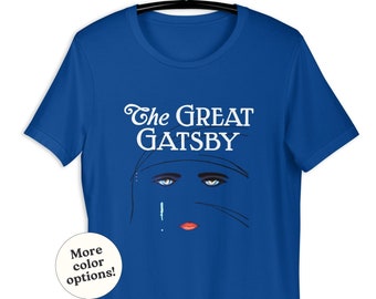 Great Gatsby Vintage Buch Cover T-Shirt, Buchliebhaber, Roman-Fan, Bücherwurm Geschenk, Bücherwurm Merch, Roaring 1920s, Klassische Autoren