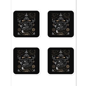 Estética de Dark Academia Gato Luna Polilla Fases lunares Bigotes nocturnos para amantes de los gatos Wiccanos Fans góticos Para celebrar cumpleaños Eventos lunares de Halloween