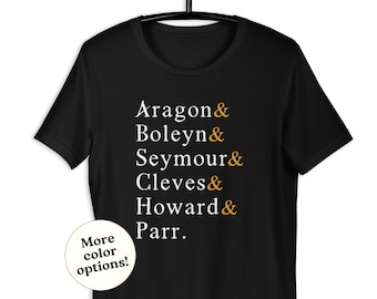 Fate of Henry the 8th Six Wives T-Shirt, Funny English History Teacher Tee, Anne Boleyn, Women in History, Medieval England British Fan Gift