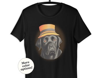 Camiseta de perro labrador retriever negro, divertida y tierna camiseta de mamá labrador, divertida camiseta de papá labrador, dueño de mascota, regalo para fanáticos de los perros biritianos ingleses