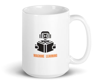 Maschinelles Lernen Beherrschung Kaffeetasse, perfektes Geschenk für Datenwissenschaftler, KI-Enthusiasten, Teeliebhaber, Tech Nut, Wissenschaftsmessen