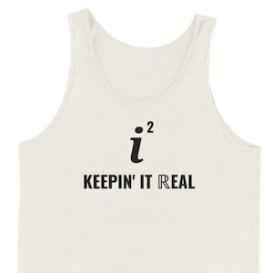 Keepin It Real Men Tank Top, Perfect Joke for Math Teachers, Mathematics Students, Mathematicians, Pi Day Gift for Him, Numbers Guy, Sporty