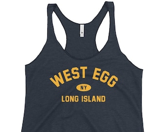 West Egg The Great Gatsby Women Tank Top, Present for Bookworms, English Majors, Librarians, Literature Teachers, Roaring 20s Gift for Her
