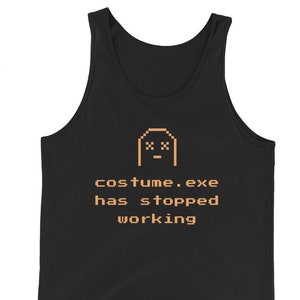 Kostüm.exe Männer Tank Top, Fehler lustige Nachricht, Tech-Liebhaber, Programmierer, Coder, Devs, IT Communitys, Geeky Gatherings, lustiges Geschenk für Ihn