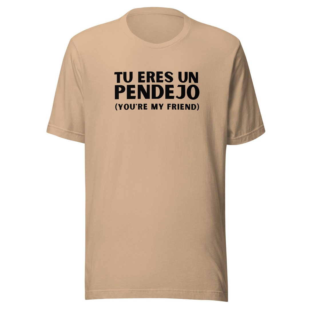 Spanish Language Joke Tee, Tu Eres Un Pendejo Tshirt, Spanish Mexican
