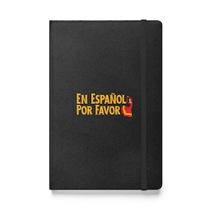En Español Por Favor Hardcover Notebook, Flamenco Inspired Artwork, For Spanish Teachers, Spani Students, Foreign Language, Latin Dancer