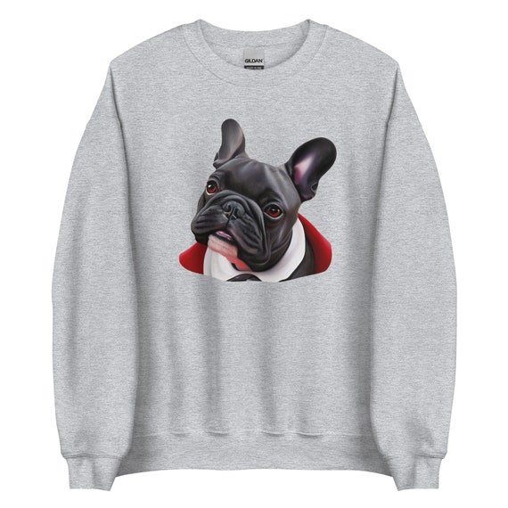 Funny French Bulldog Face Sweatshirt Frenchie Papa French Dogs