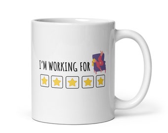 ABA Teacher Unique Relaxation Mantra Coffee Mug, I'm Working for Day Off, For Behavior Analysts, Psychology Students, Couch Time Lovers