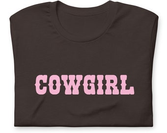 Cowgirl Aesthetic y2k 90s Shirt - Vintage Pastel Pink Cute Teen Girl - Indie Grunge Western Tee - Retro Country Woman - Rodeo Horse Lover