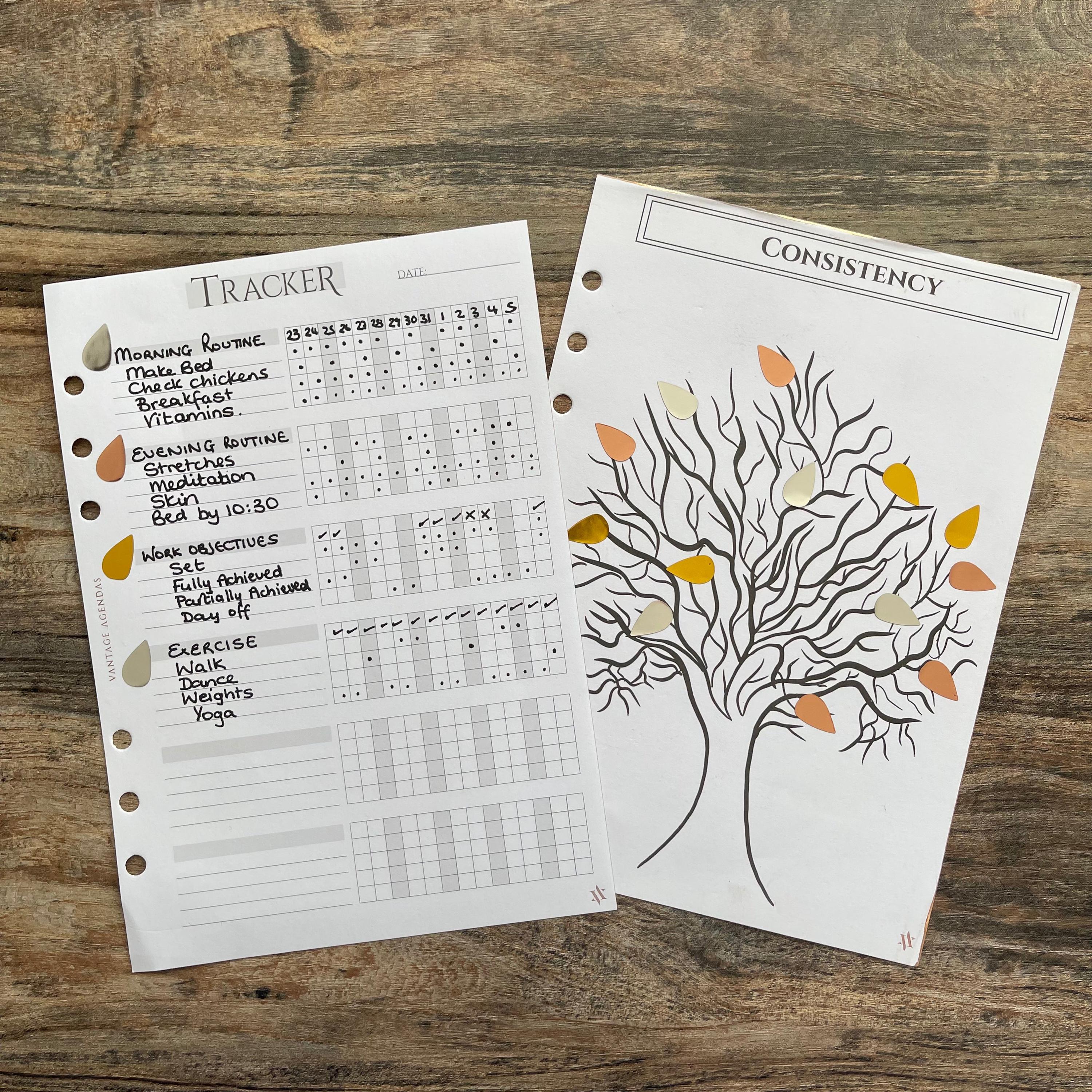Tracker Tree Image Tracker Tree With 9 Sticker Sheets Bundle A5 - Etsy
