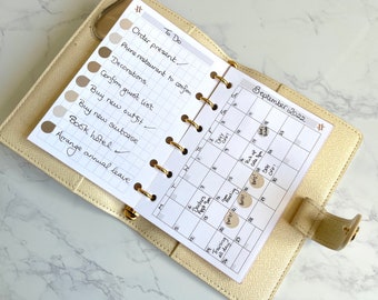 Louis Vuitton MM Notes Inserts - Gold or Rose Gold Foiled