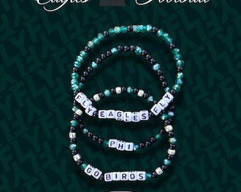 Football Bracelet Set - Eagles Bracelets