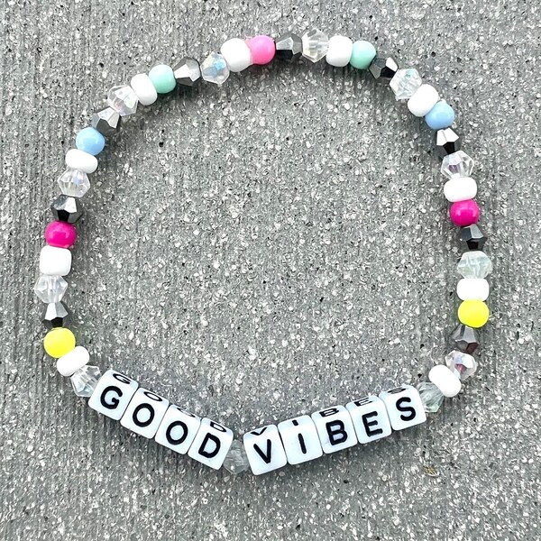 Good Vibes - Custom Beaded Bracelet