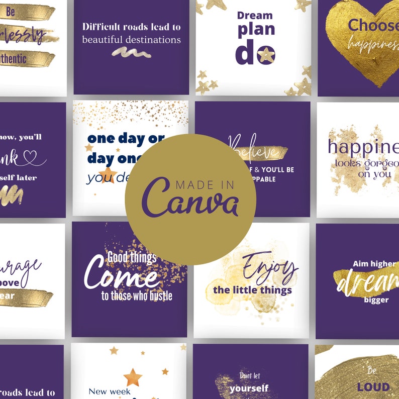 Canva Template Mental Health Quotes Mental Health Instagram Templates ...