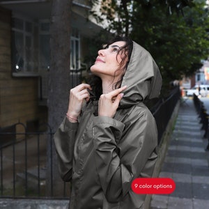 Impermeabile in visone per donna e uomo - Giacca antipioggia da viaggio unisex e senza taglie