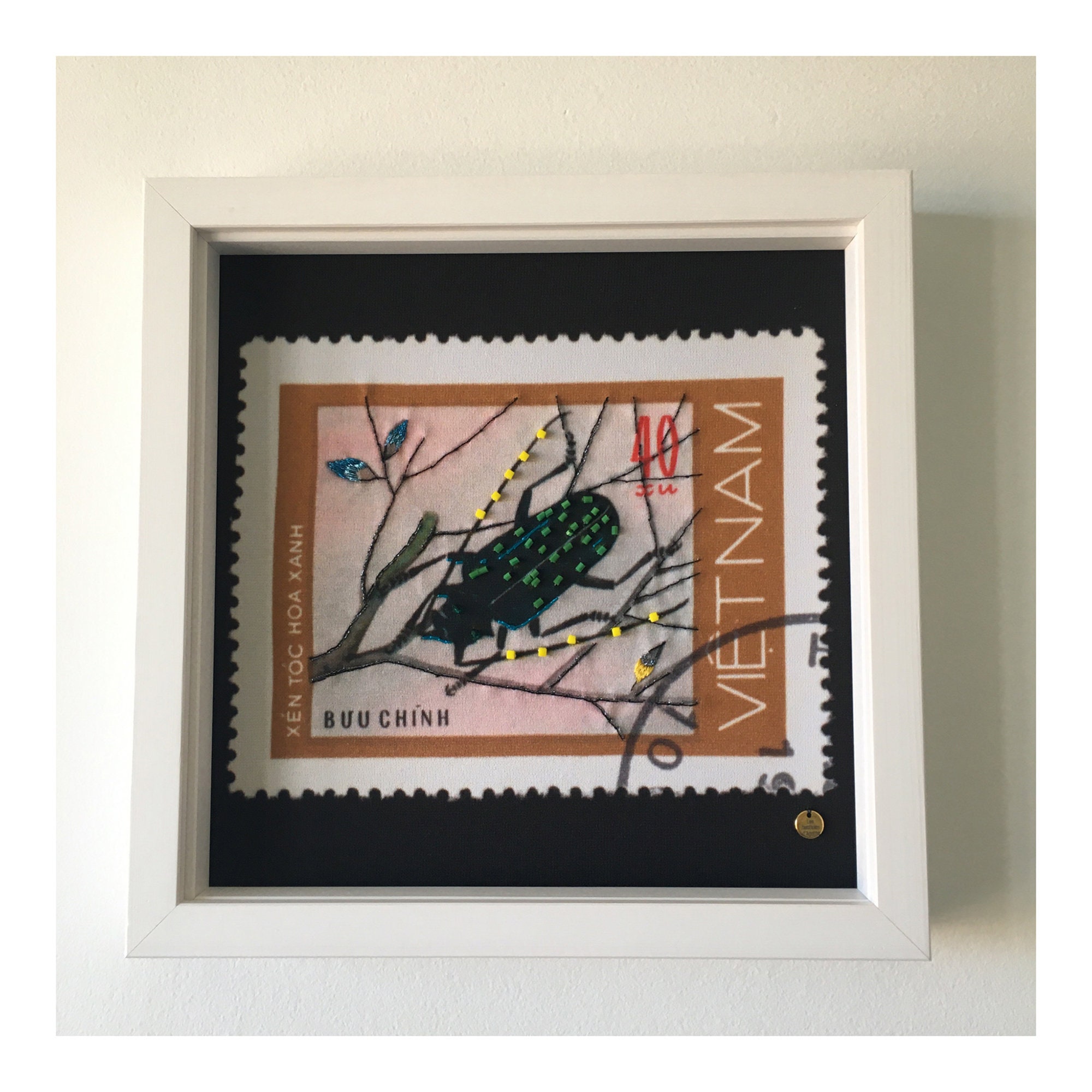 Cadre Timbre Coléoptère 3 - Les Bestioles d'agathe