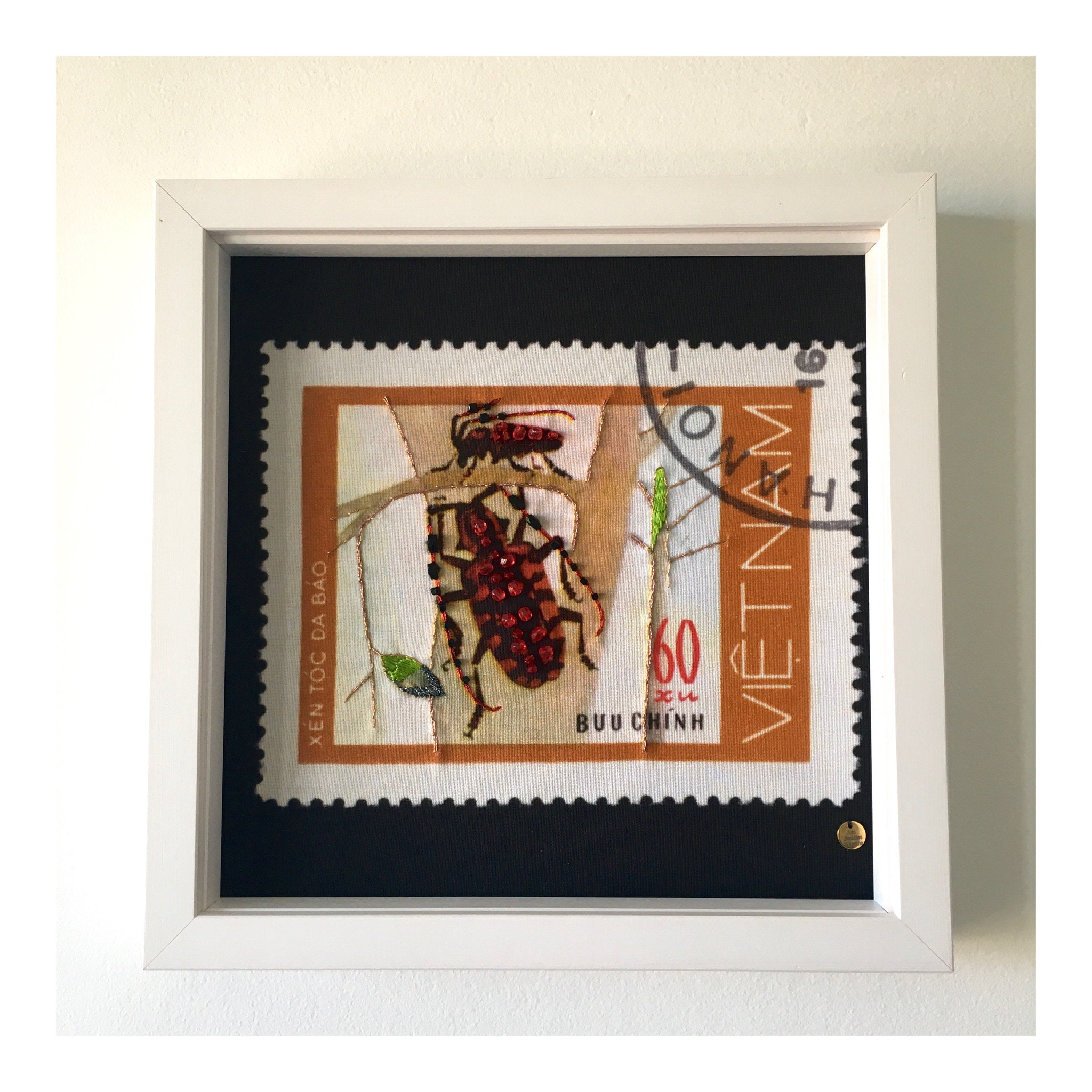 Cadre Timbre Coléoptère 2 - Les Bestioles d'agathe